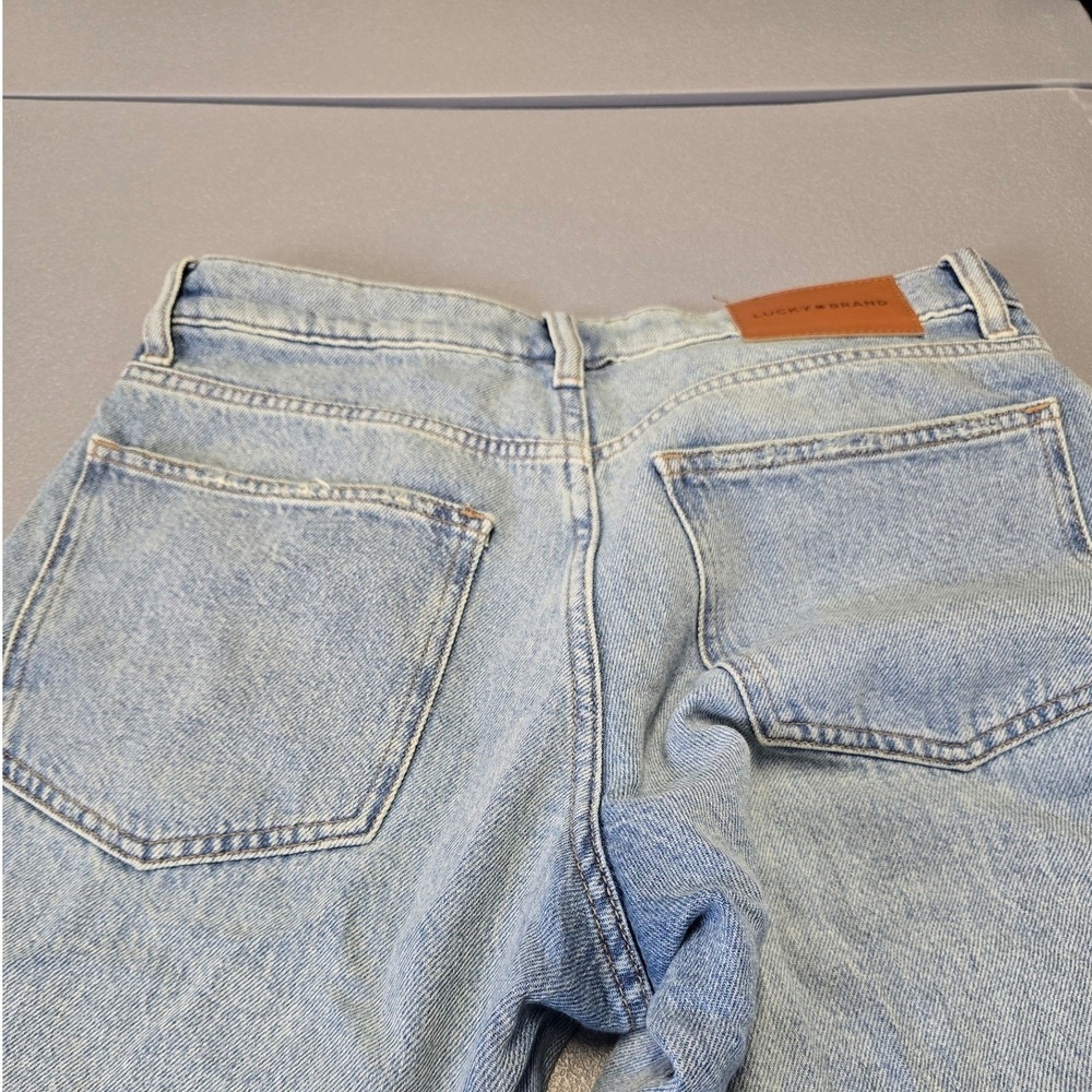 Lucky Brand Barrel Jeans Womens 2/26R Light Wash Wide Leg Relaxed Fit - Picture 9 of 10